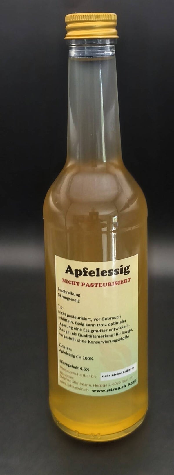 Apfelessig nicht pasteurisiert