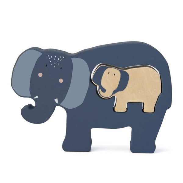 Trixie - Houten Babypuzzel I Mrs. Elephant