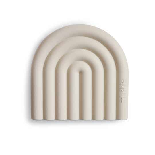 Mushie - Rainbow Teether |  Shifting Sand