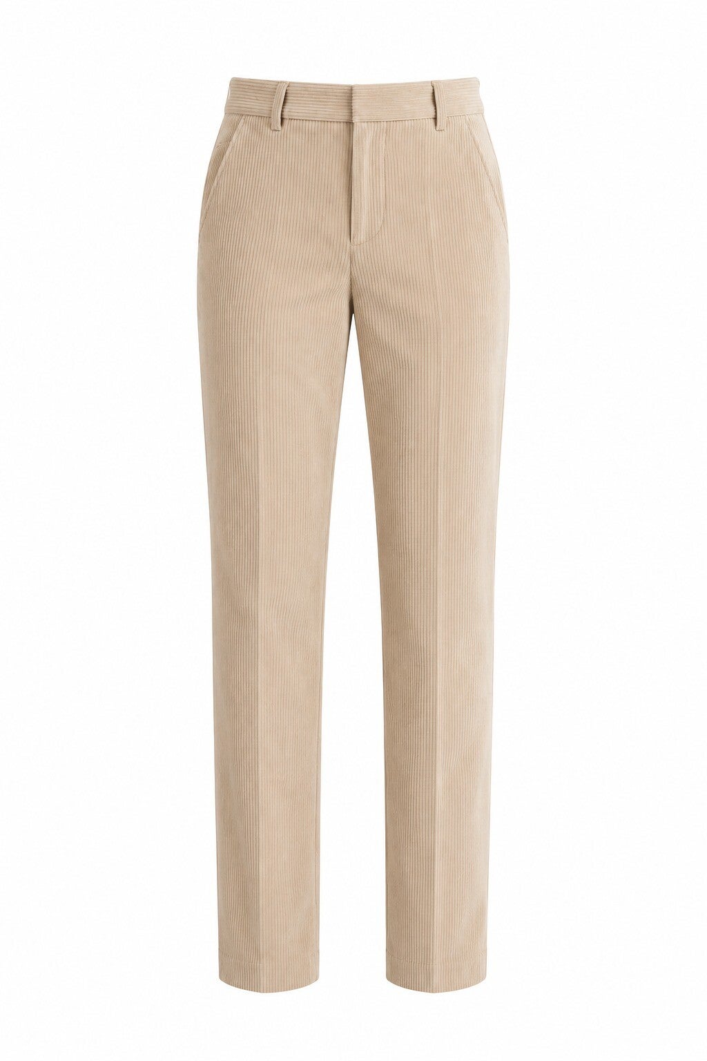 Pantalon en velours beige
