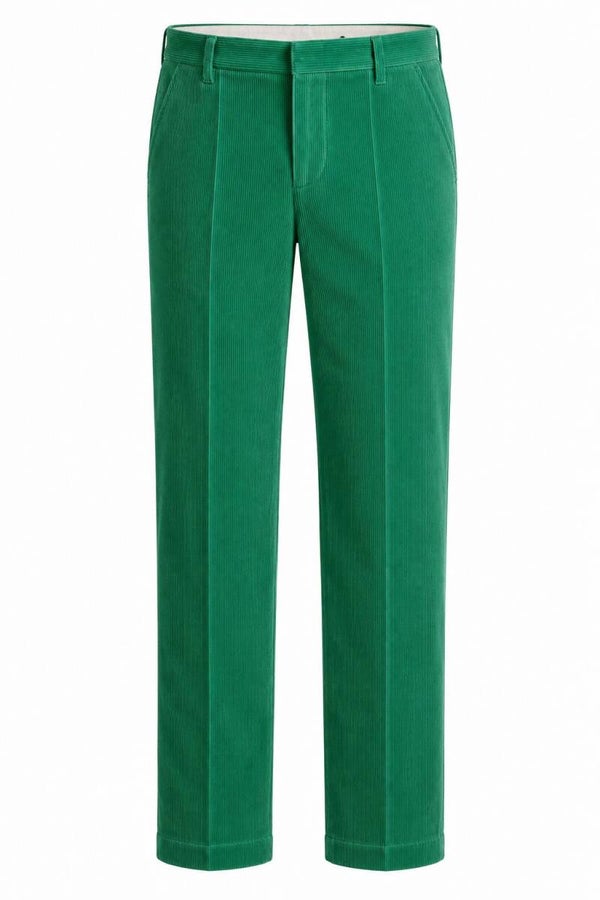 Pantalon en velours vert