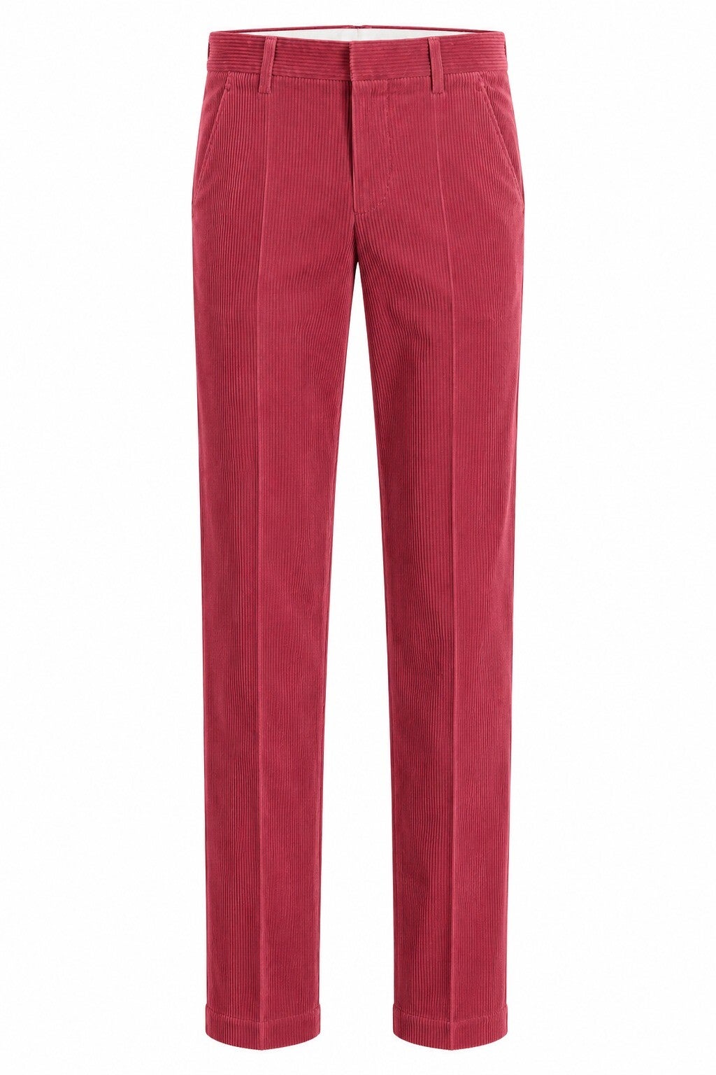 Pantalon en velours vieux rose