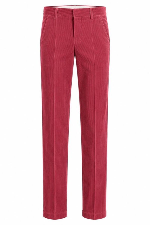 Pantalon en velours vieux rose