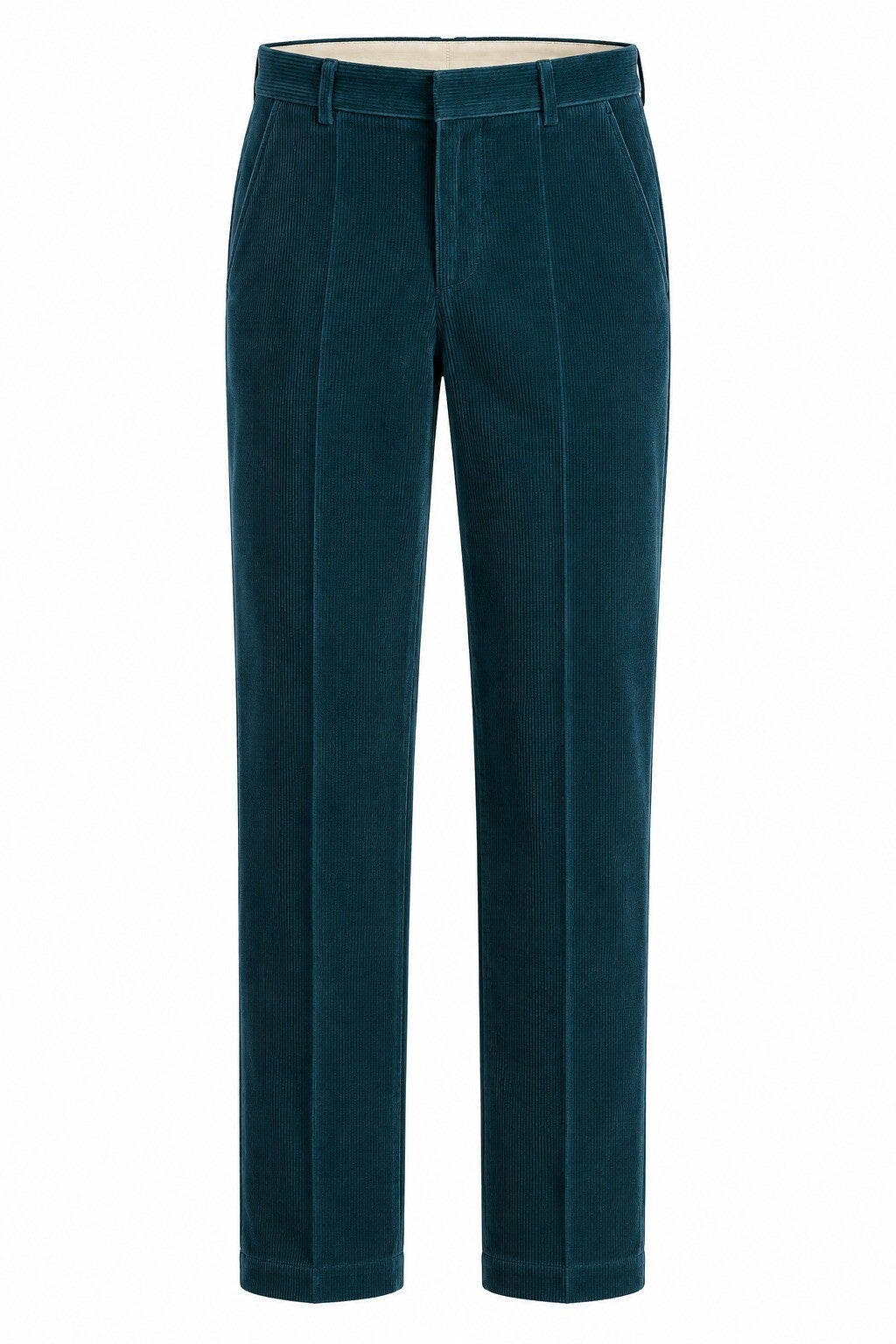 Pantalon en velours bleu marine