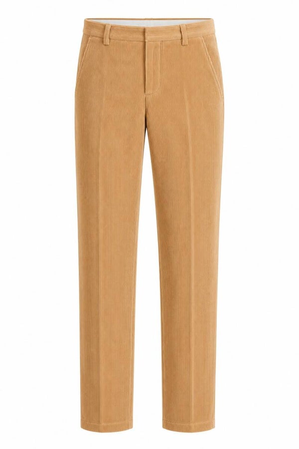 Pantalon en velours camel