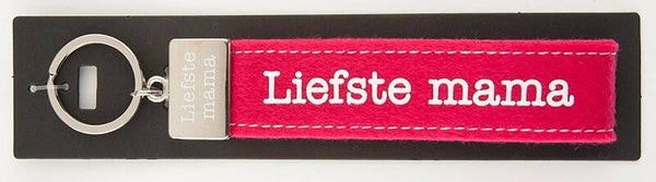Vilt Sleutelhanger - Liefste Mama
