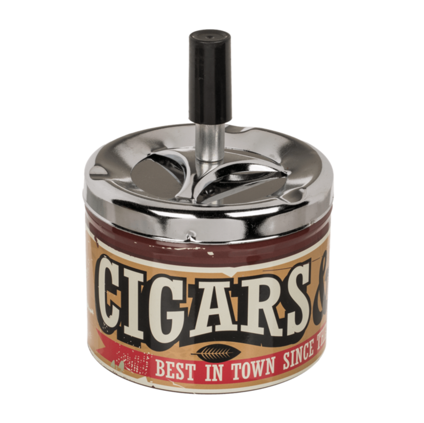 Metalen draai asbak -  Cigars design