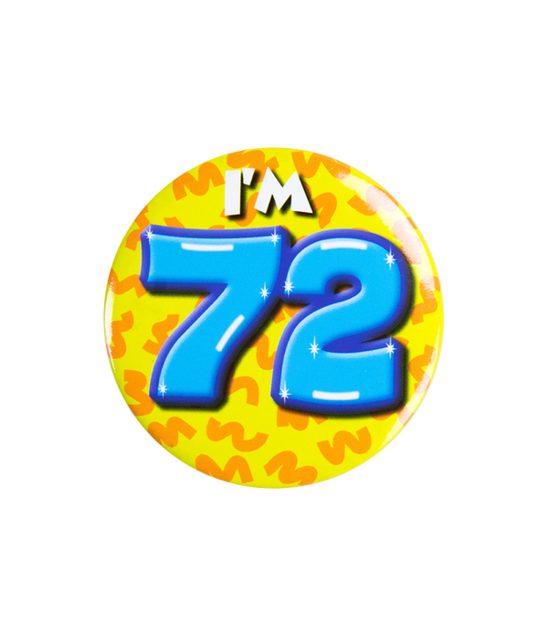 Button leeftijd – I’m 72
