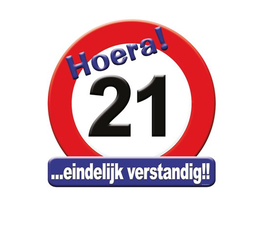 Huldeschild - 21 Jaar