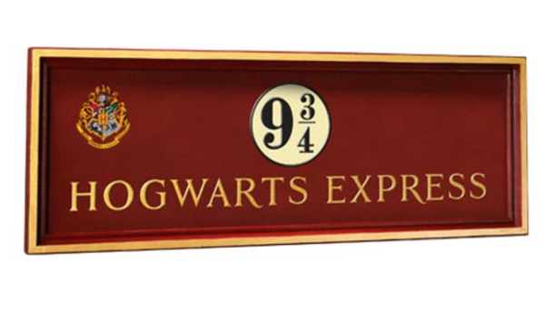 Hogwarts Platform 9¾ Sign – Harry Potter Wandbord 56 cm
