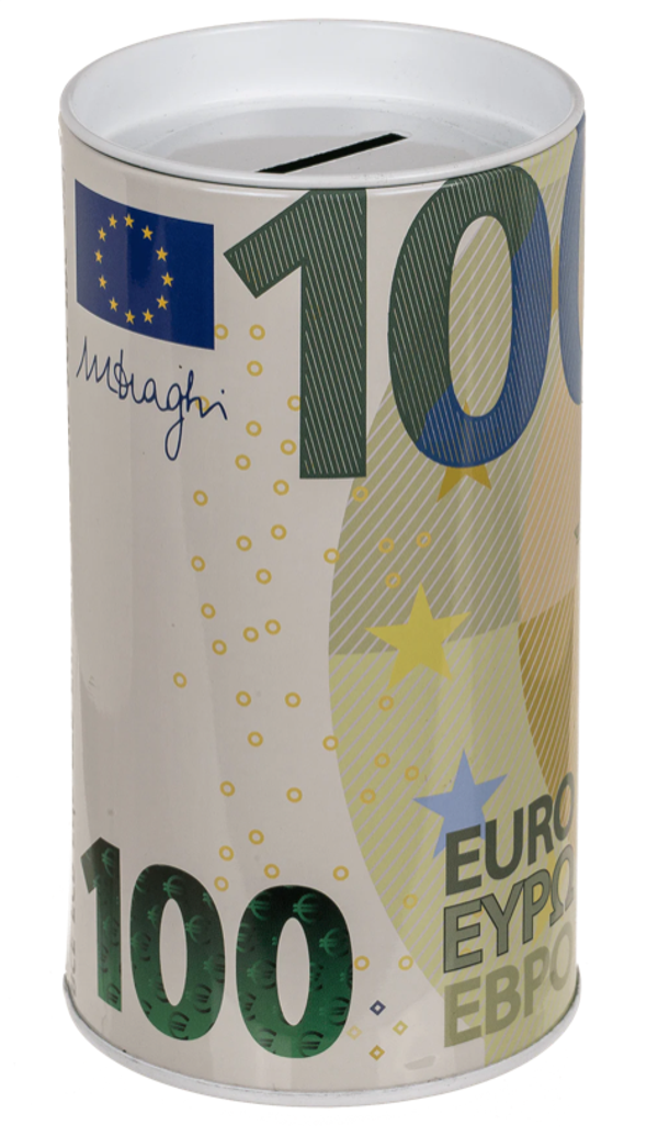 💶 100 Euro Spaarpot – Metalen Savings Box met Euro Biljet Design 💶