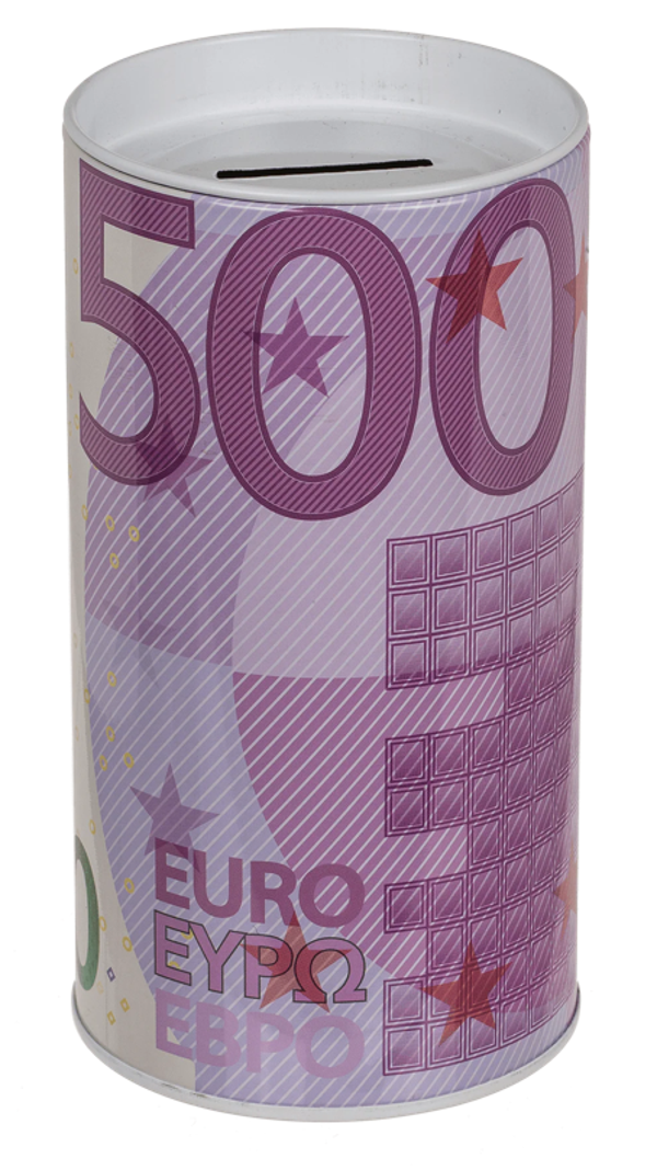 💶 500 Euro Spaarpot – Metalen Savings Box met Euro Biljet Design 💶