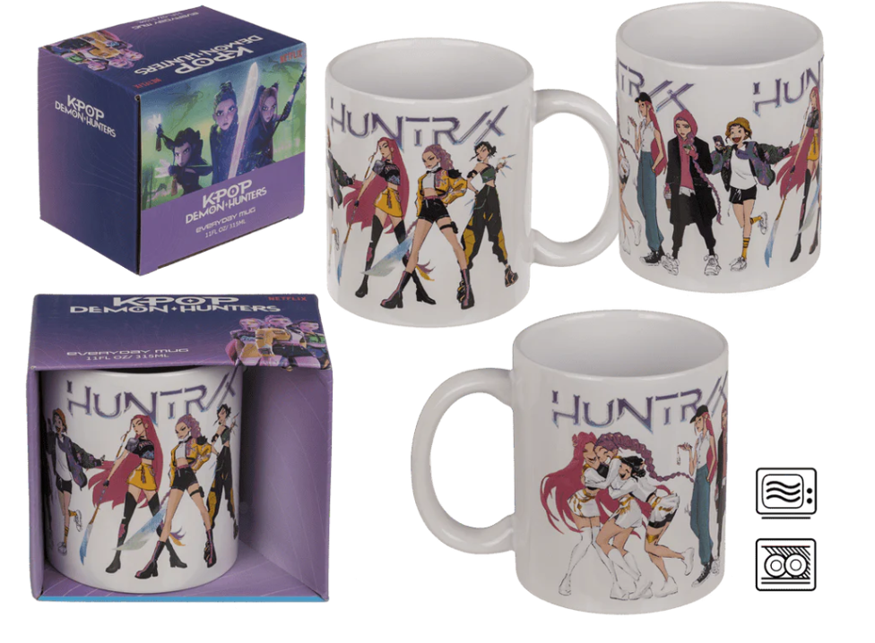 🎵 K-POP Demon Hunters Huntrix Mok 315 ml – Officiële Keramische Mok in Cadeauverpakking
