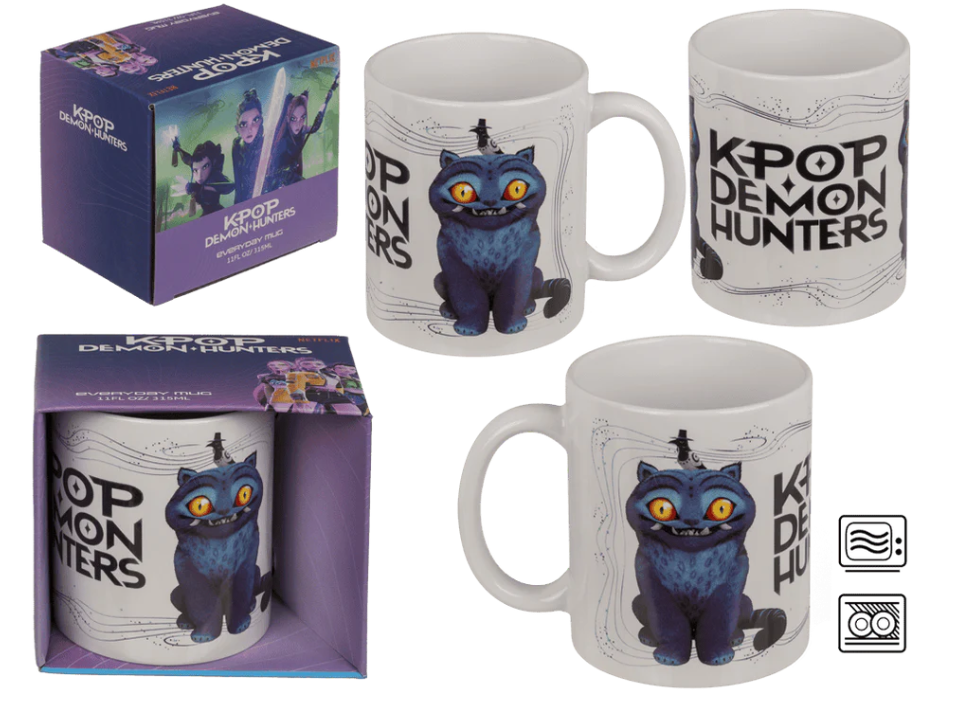 🐱 K-POP Demon Hunters Derpy & Sussie Mok 315 ml – Officiële Keramische Mok in Cadeauverpakking