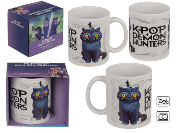 🐱 K-POP Demon Hunters Derpy & Sussie Mok 315 ml – Officiële Keramische Mok in Cadeauverpakking