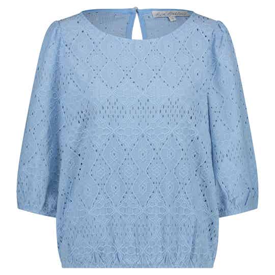 PP25 RED BUTTON 4474 TOP AJOUR BLUE