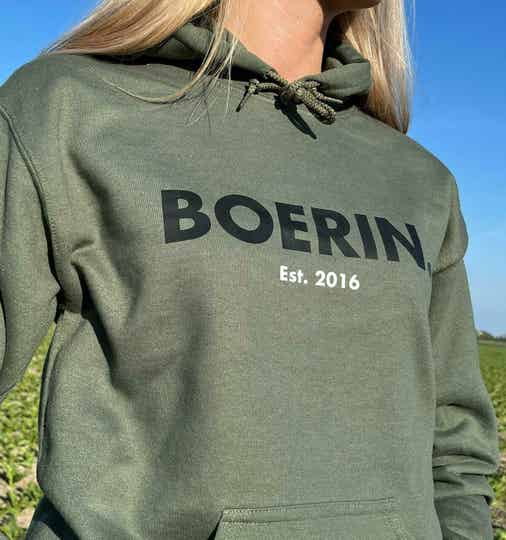 BOERIN. Trui Groen
