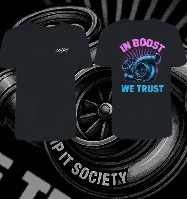 RIS IN BOOST WE TRUST T shirt