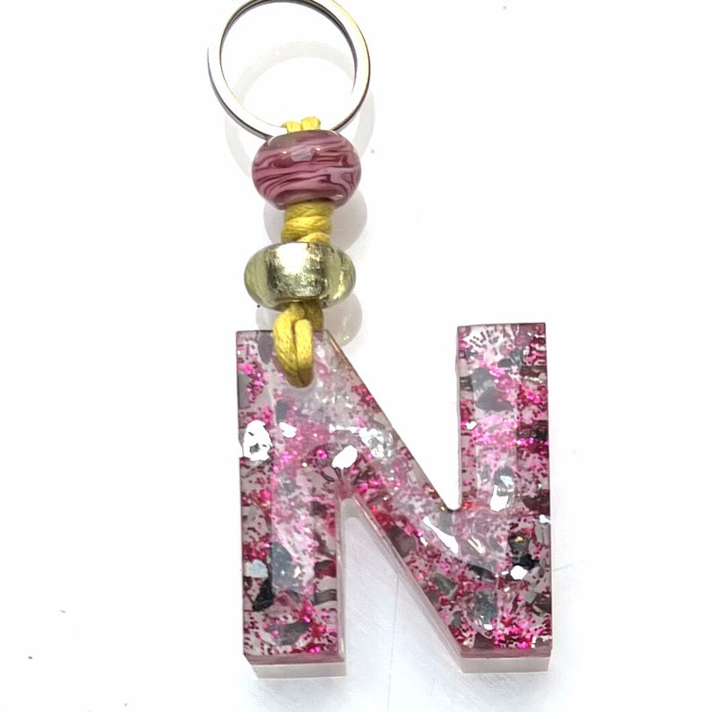 Letter Sleutelhanger gemaakt van UV resin