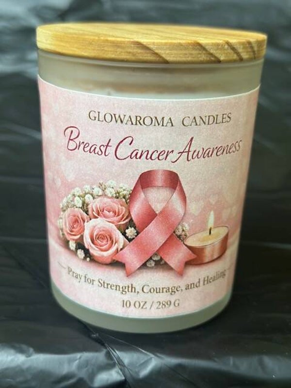 Breast Cancer Awareness – Vanilla & Coconut Soy Wax Candle
