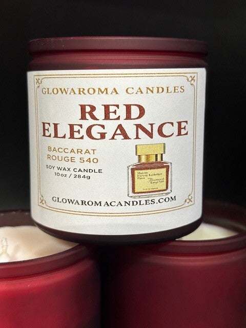 RED ELEGANCE - ARTISAN LUXURY SOY CANDLE