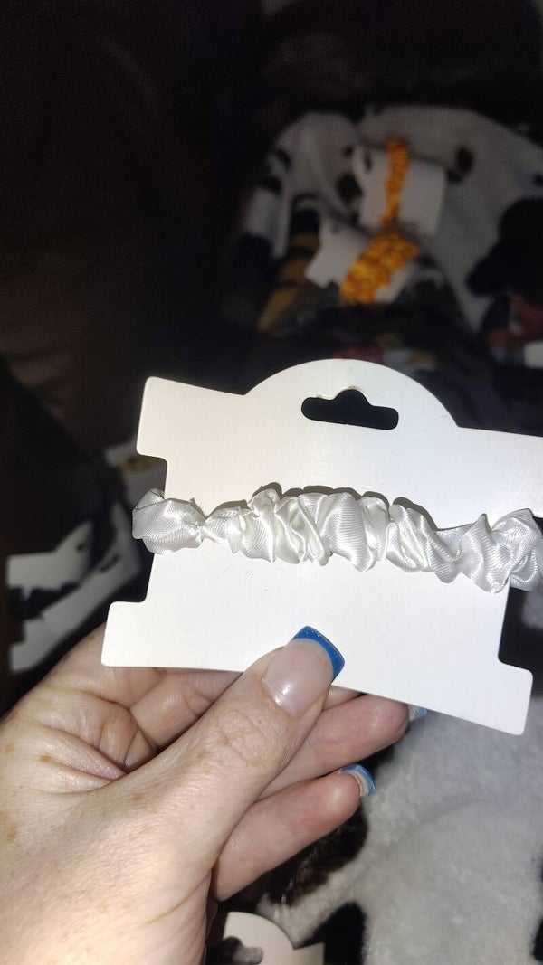 White hair Scrunchie