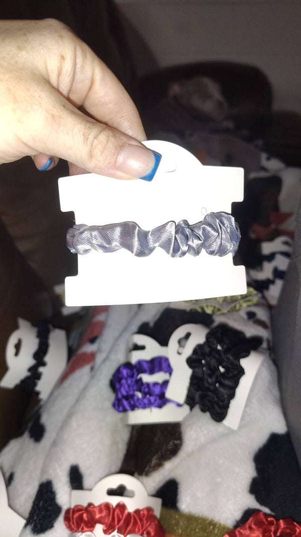 Gray Scrunchie
