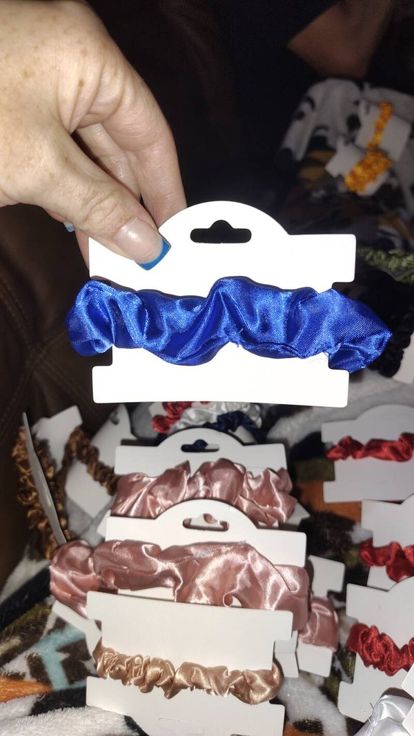 Blue Hair Scrunchie