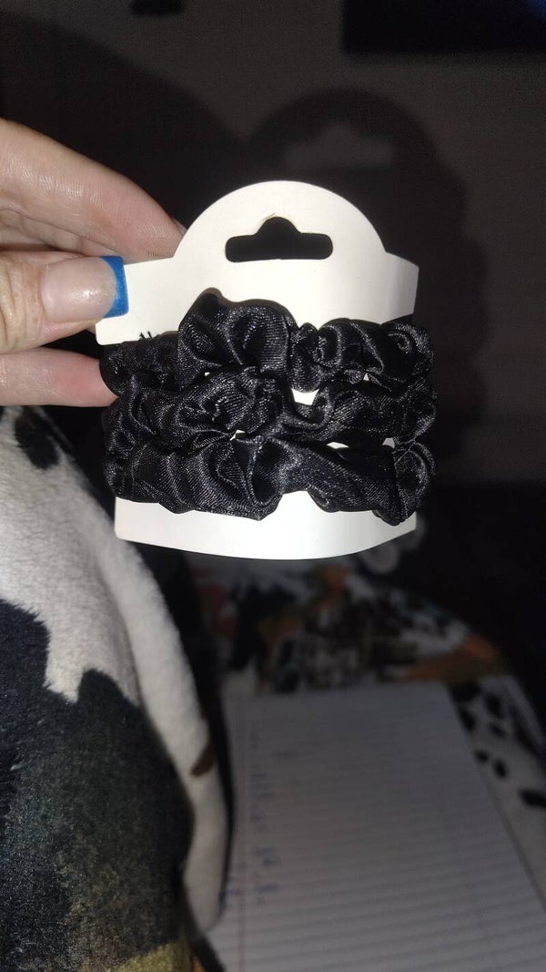 3 pack Black Scrunchie