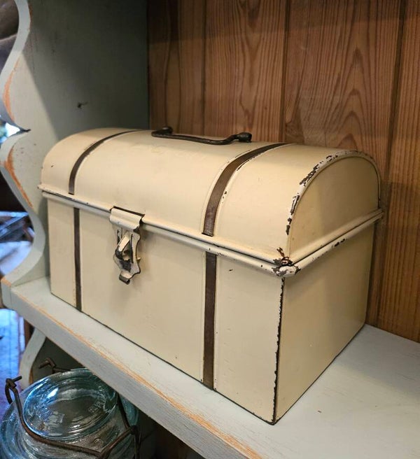 Brocante beschuit trommel