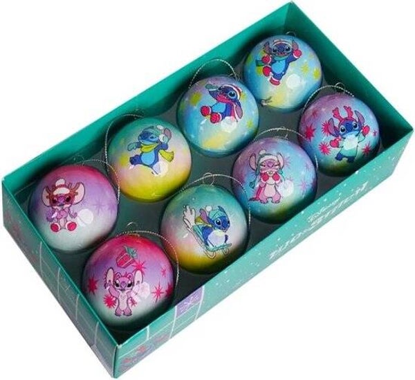 Disney Ornament  Stitch 8 onbreekbare Kerstballen