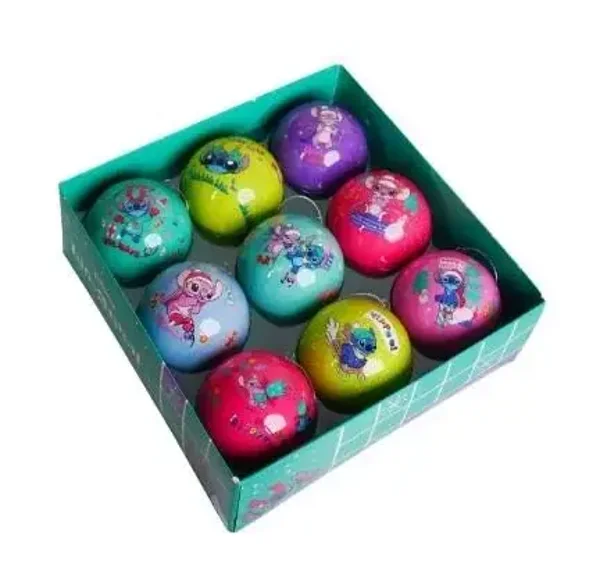 Disney Ornament Stich van 9 Onbreekbare Kerstballen