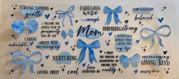 Mom Blue Bows