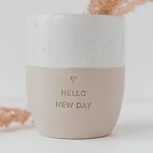 Hello New Day Becher