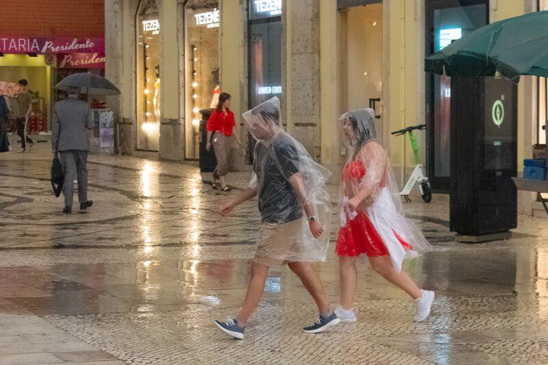 Dia de chuva em Lisboa