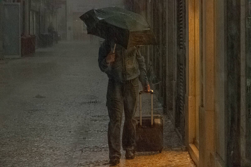 Dia de chuva em Lisboa