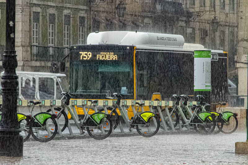 Dia de chuva em Lisboa