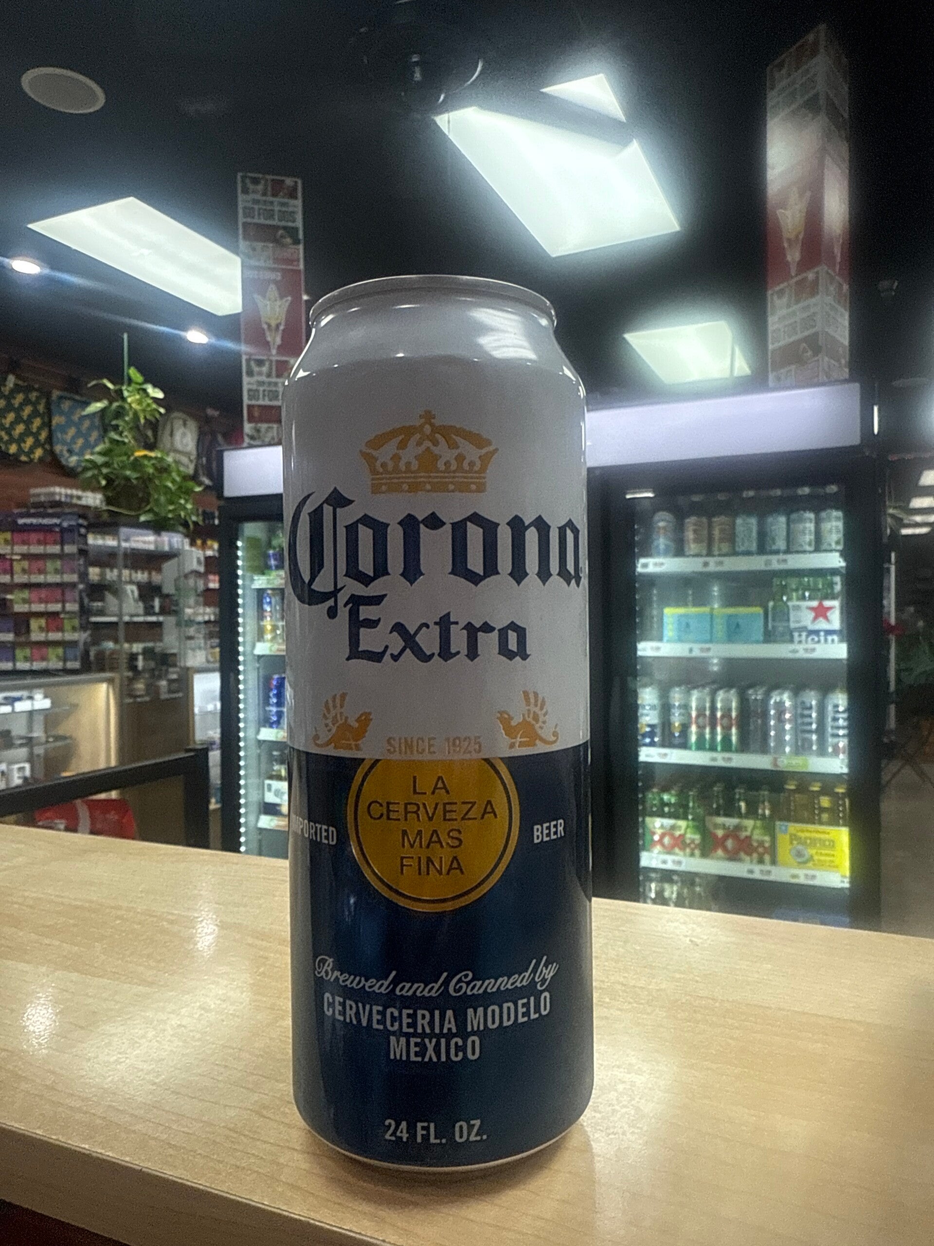 Corona Extra - La Cerveza Más Fina (24oz Can)