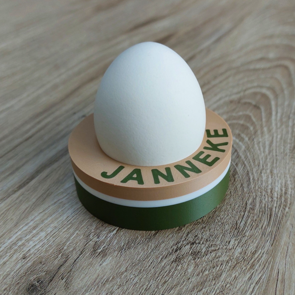 Eierdopje met naam