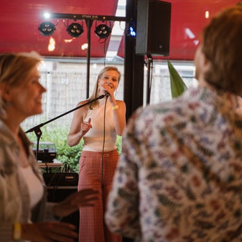 Live muziek bij een afscheid