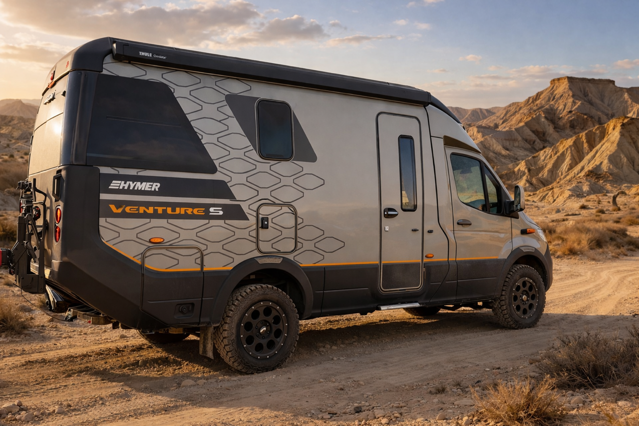 Cuisine équipée du Hymer Venture S