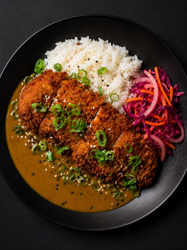 Katsu Chicken Curry, Rice & Pickled Slaw