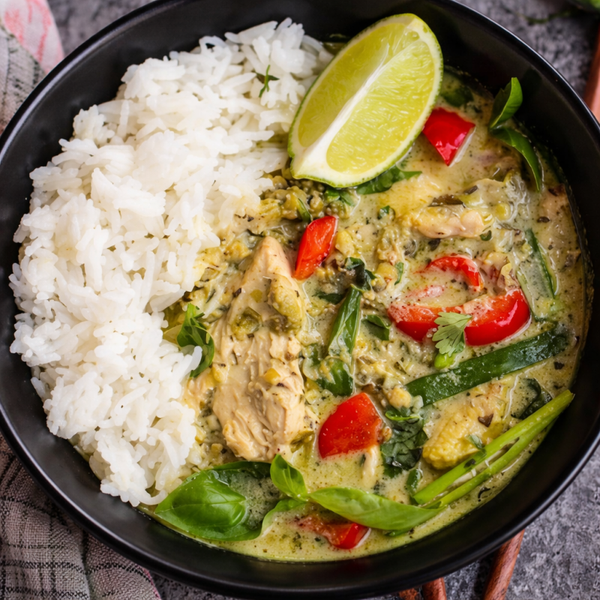 Thai Green Chicken Curry & Rice (serves 1)