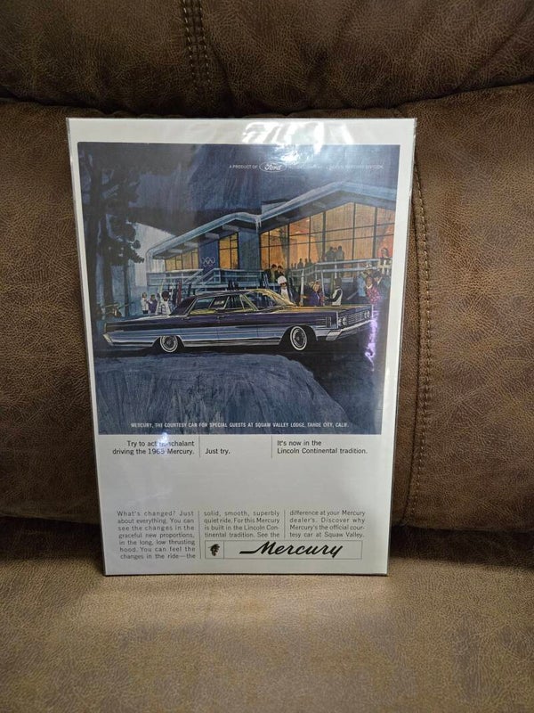original car magazine ad 1965 Mercury