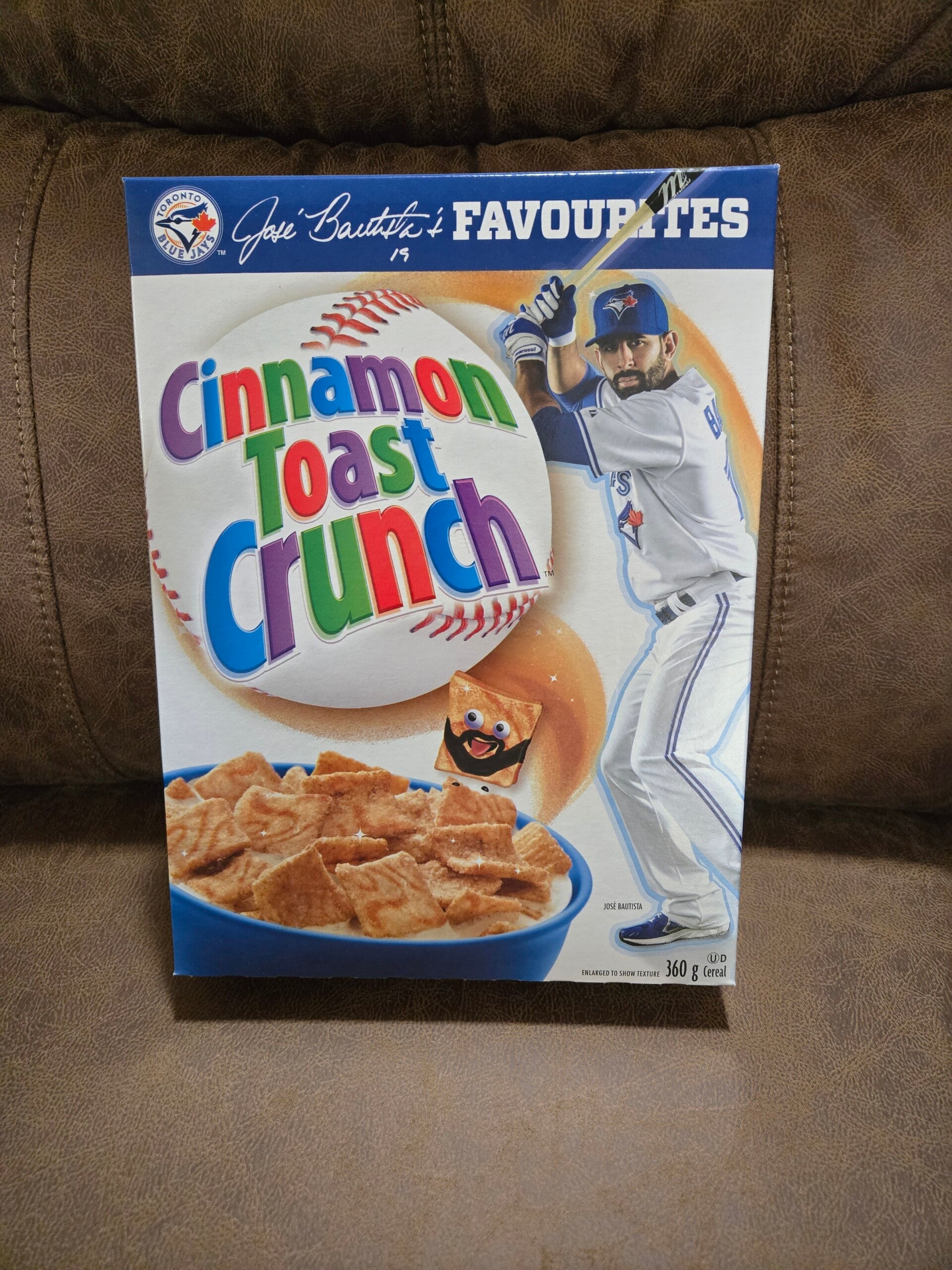 Toronto Blue Jays  Jose Bautista cereal box 2017