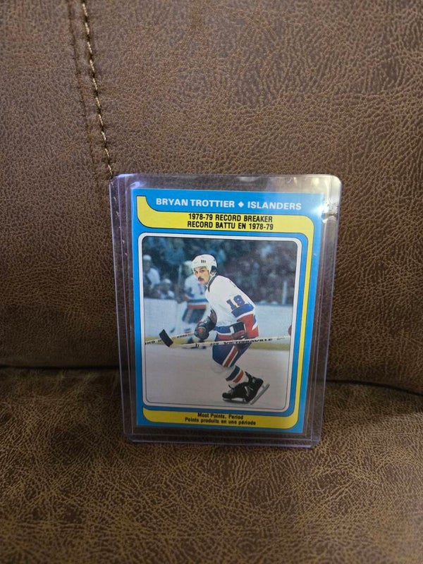 Bryan Trottier 1978-79 record breaker trading card # 165