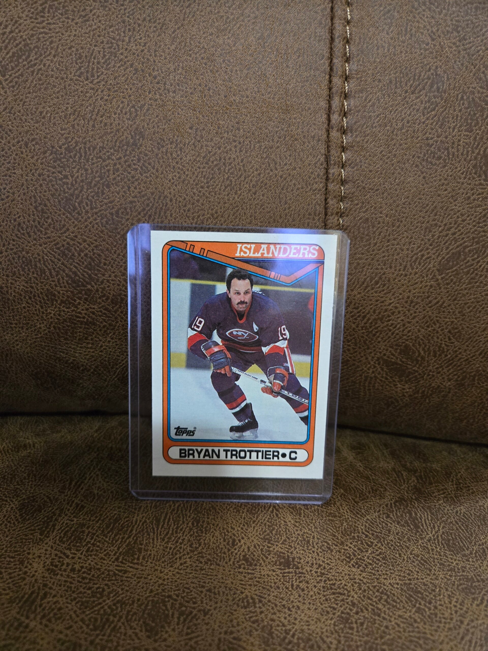 NHL hockey Topps Bryan Trottier 1990 trading card