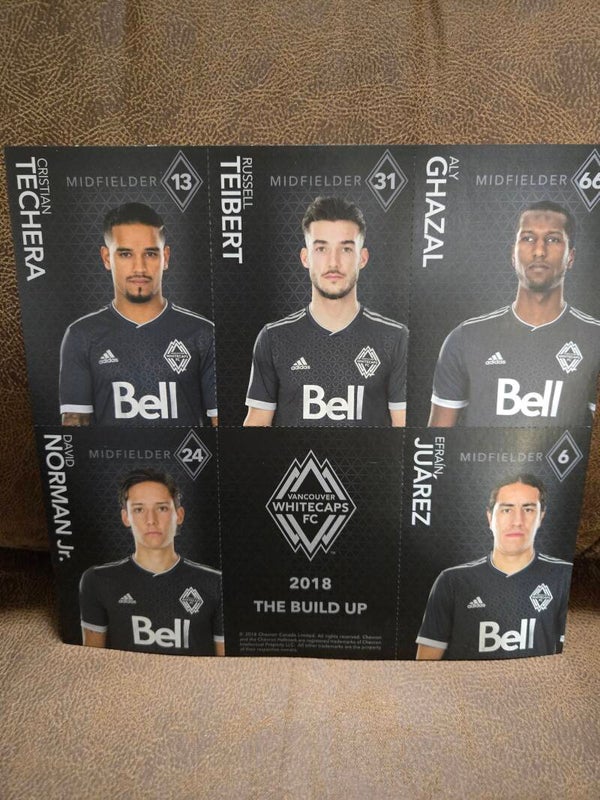 Chevron gas station Vancouver Whitecaps trading cards