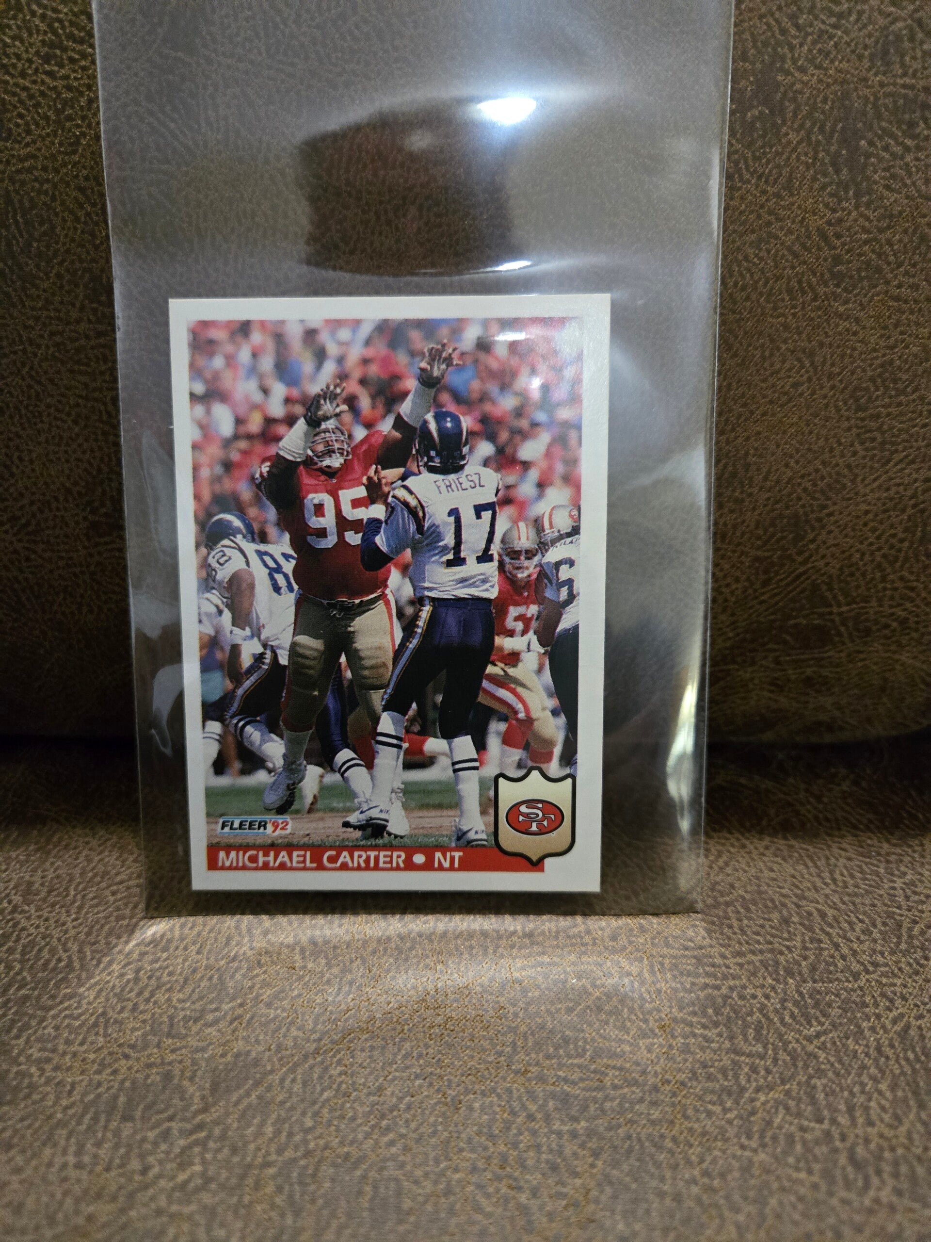 Michael Carter fleer 1992 football card