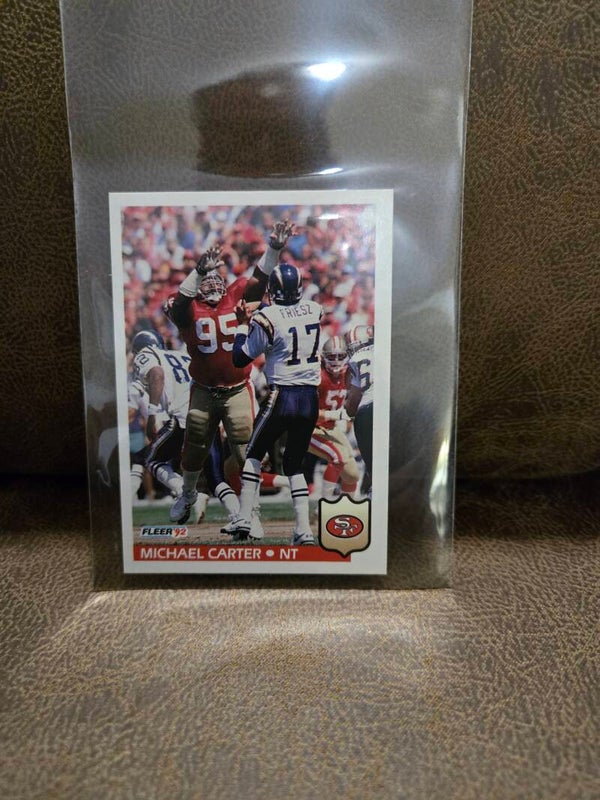 Michael Carter fleer 1992 football card